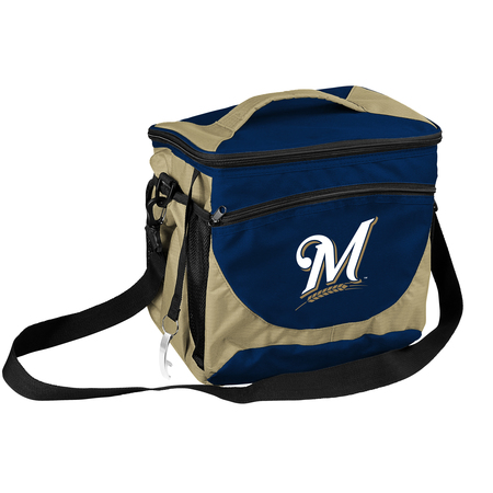 Logo Brands Milwaukee Brewers 24 Can Cooler 516-63